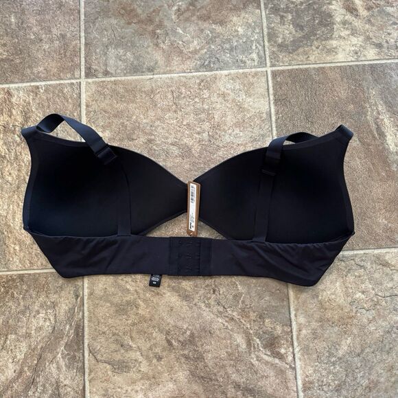 Skims Wireless Form Push-up Plunge Bra Onyx Size 42D - Picture 8 of 12